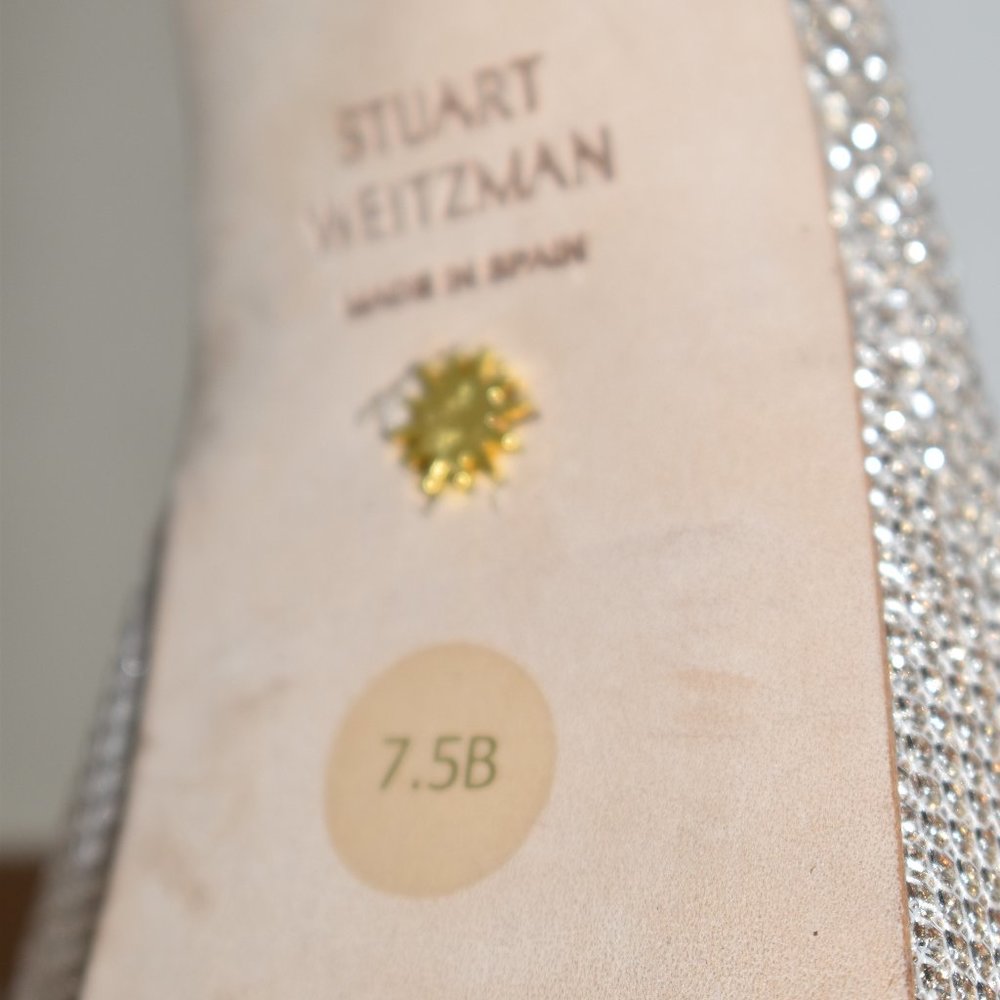 Stuart Weitzman Silver Platform Heels - image 7